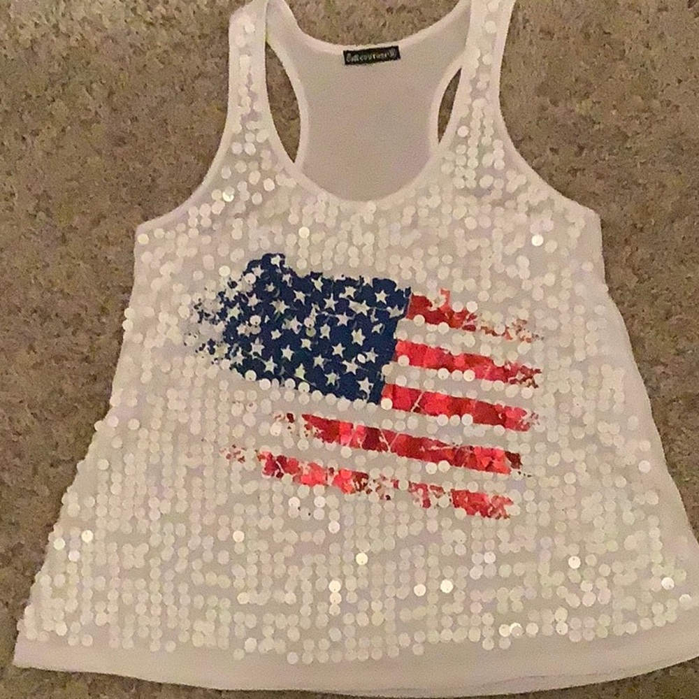 “Flag” design tank top